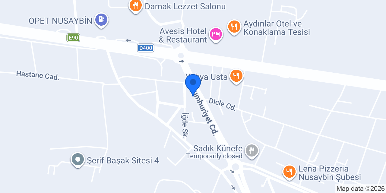 İsot Lahmacun Nusaybin konumu