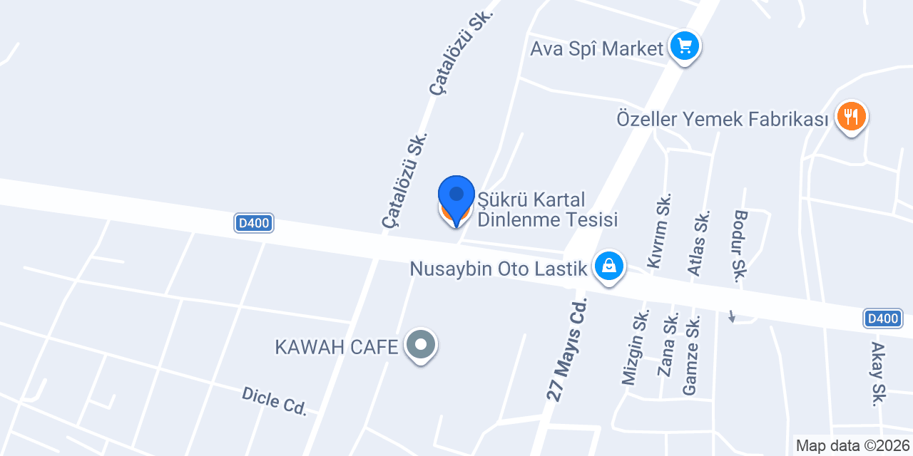 Şükrü Kartal Dinlenme Tesisi konumu