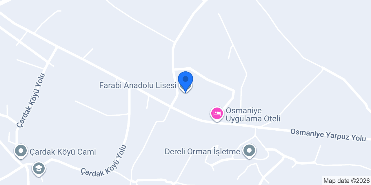 Farabi Anadolu Lisesi konumu
