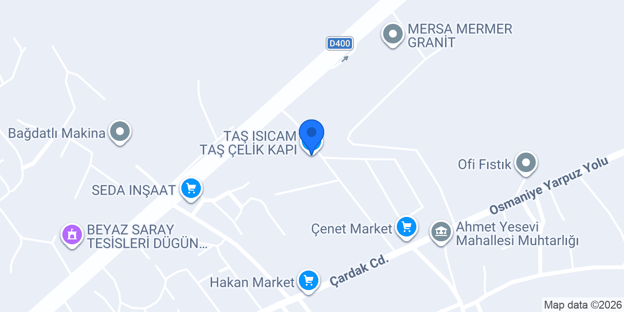 TAŞ ISICAM TAŞ ÇELİK KAPI konumu