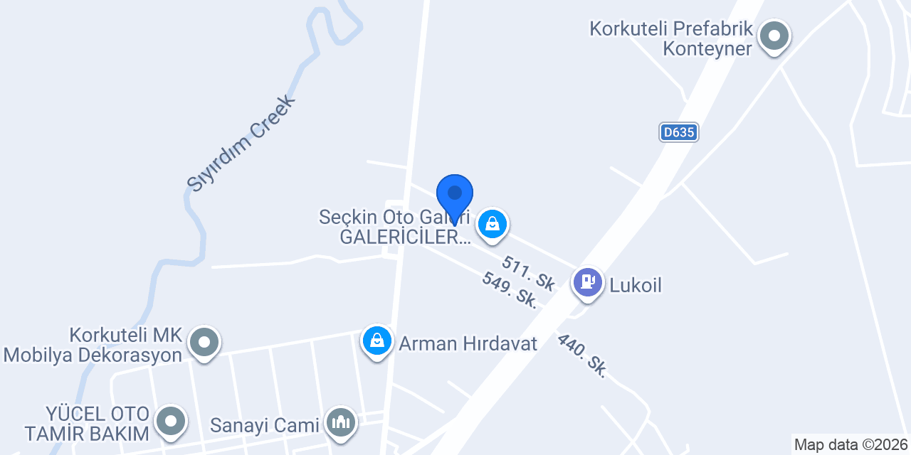 Sertoğlu Otomotiv konumu