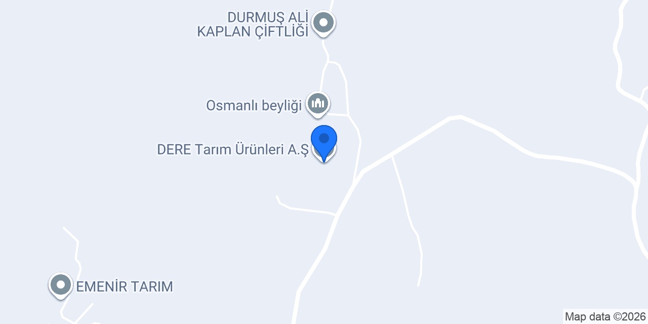 DERE Tarım Ürünleri A.Ş konumu