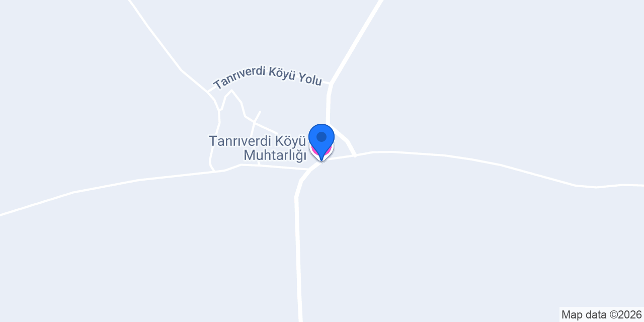 Tanrıverdi Köyü Muhtarlığı konumu