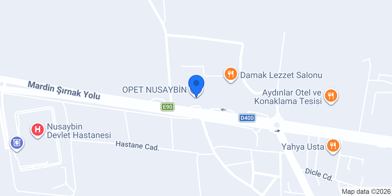 OPET NUSAYBİN konumu