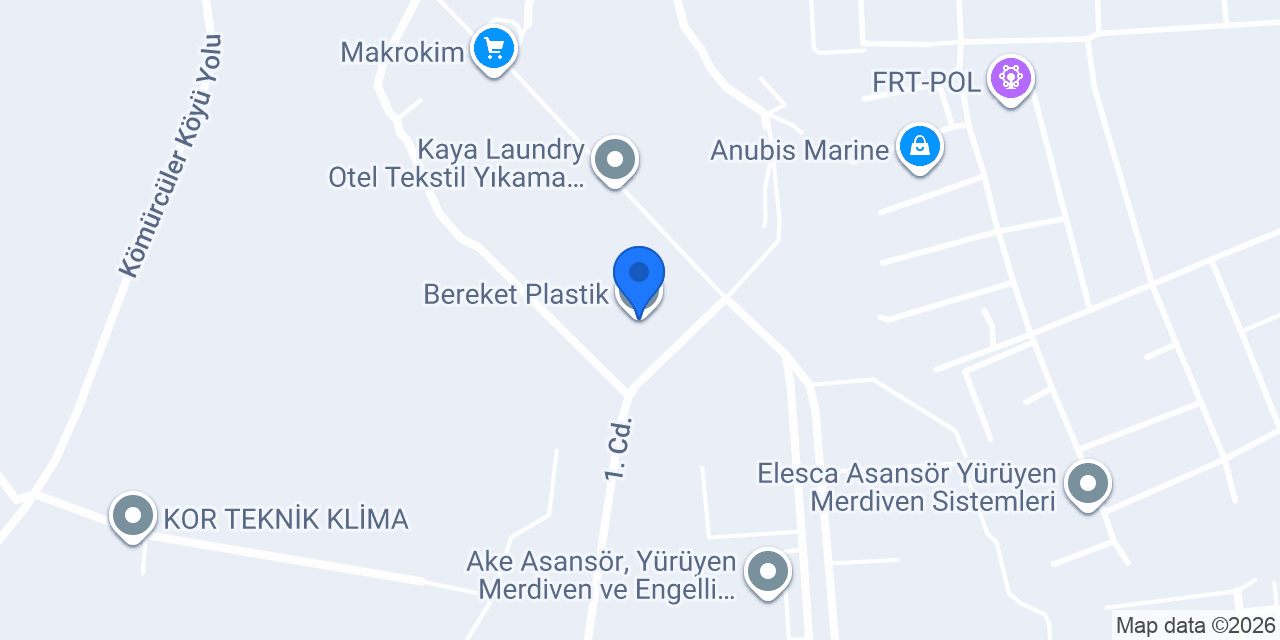 Bereket Plastik konumu