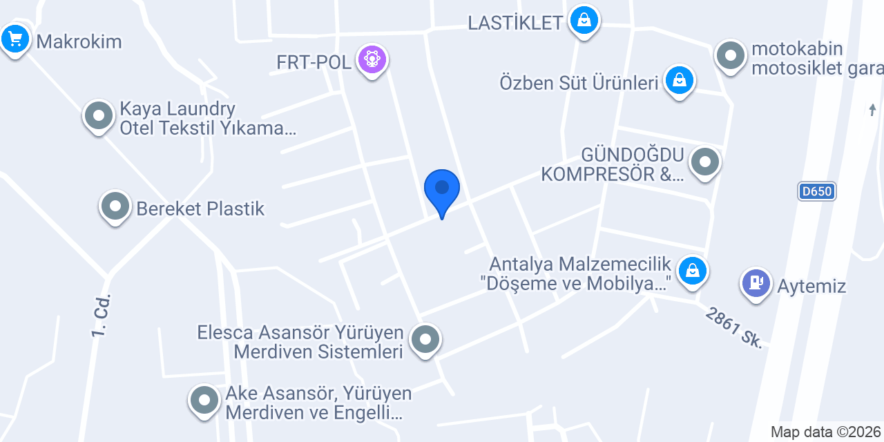 FTA ENDÜSTRİYEL Makine ve Çevre Teknolojileri konumu