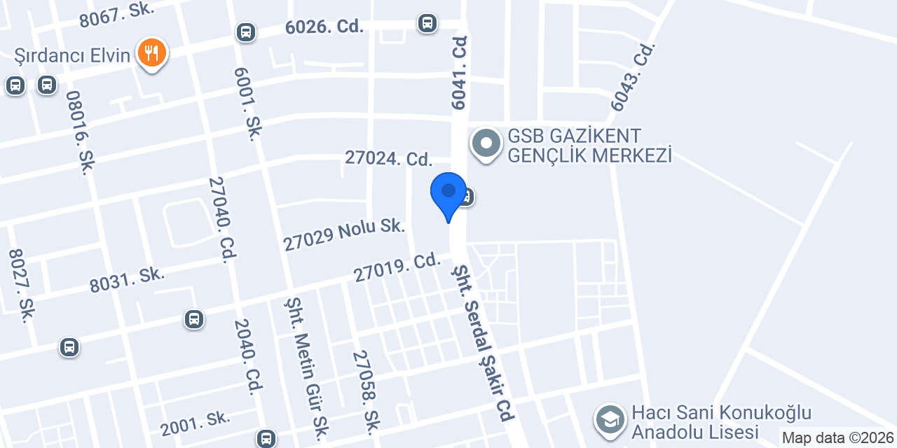 Gazikent Yapı Market konumu