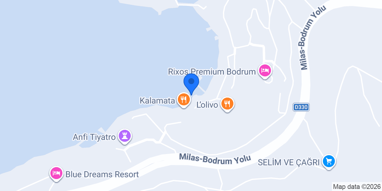 Bodrum Rixos Dibe Center konumu