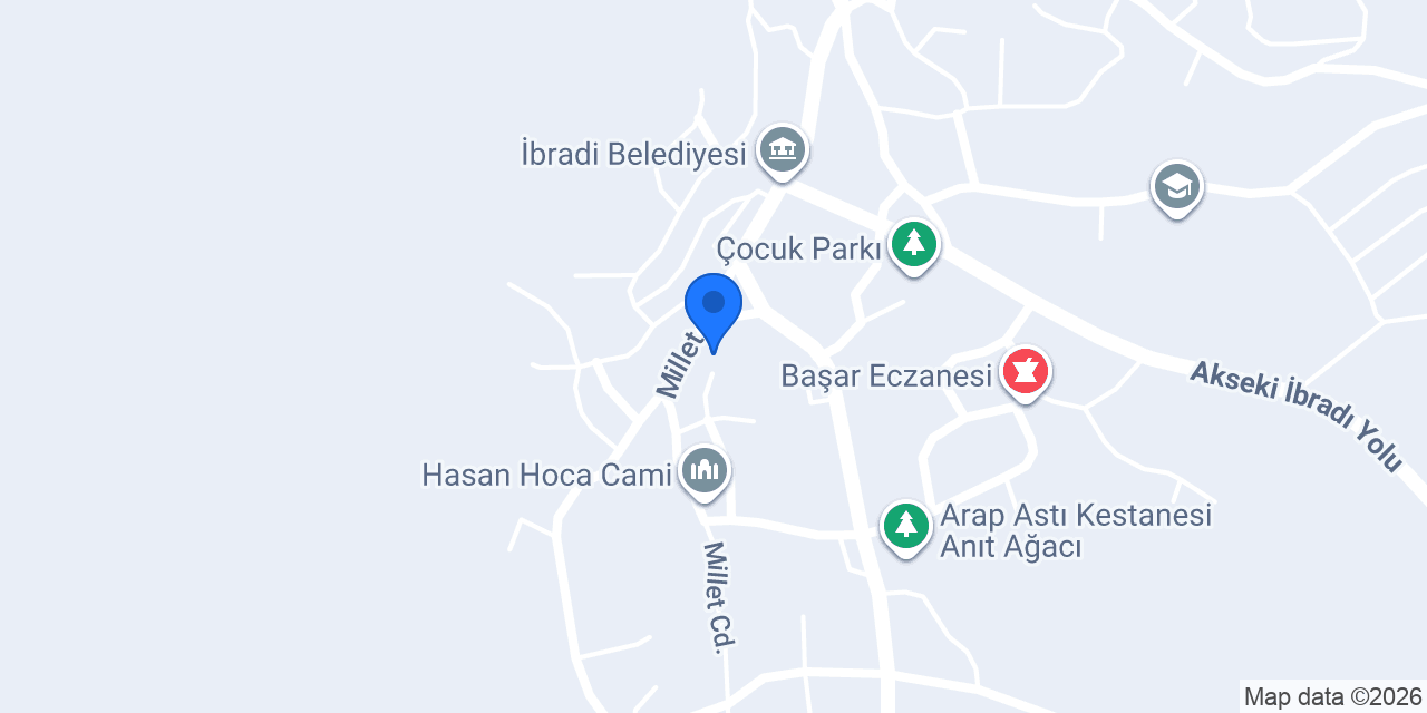 İbradi Müftülüğü konumu