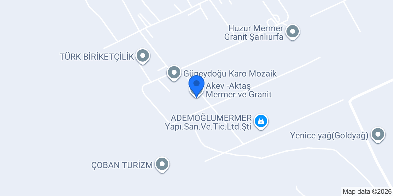Akev -Aktaş Mermer ve Granit konumu