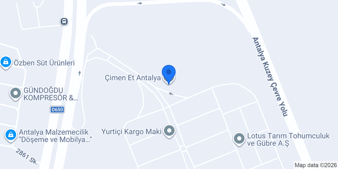 Çimen Et Antalya konumu