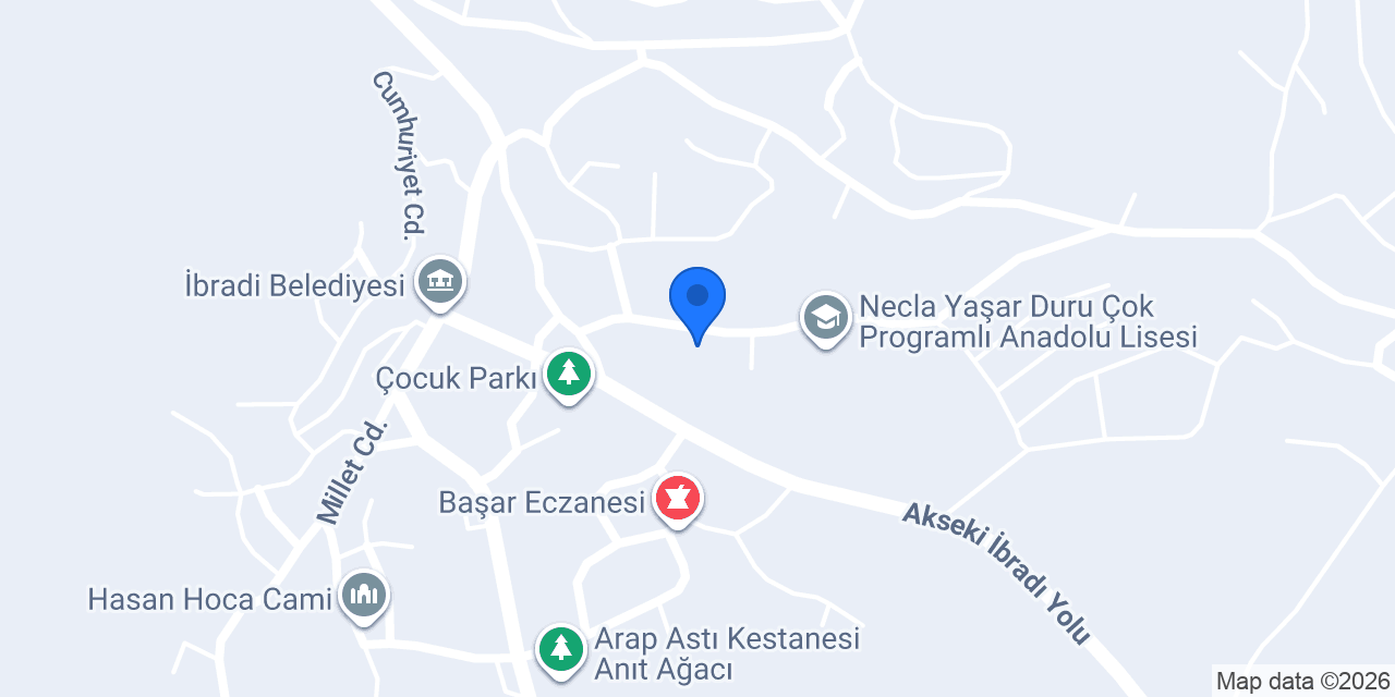 Avni Erdoğan Anaokulu konumu
