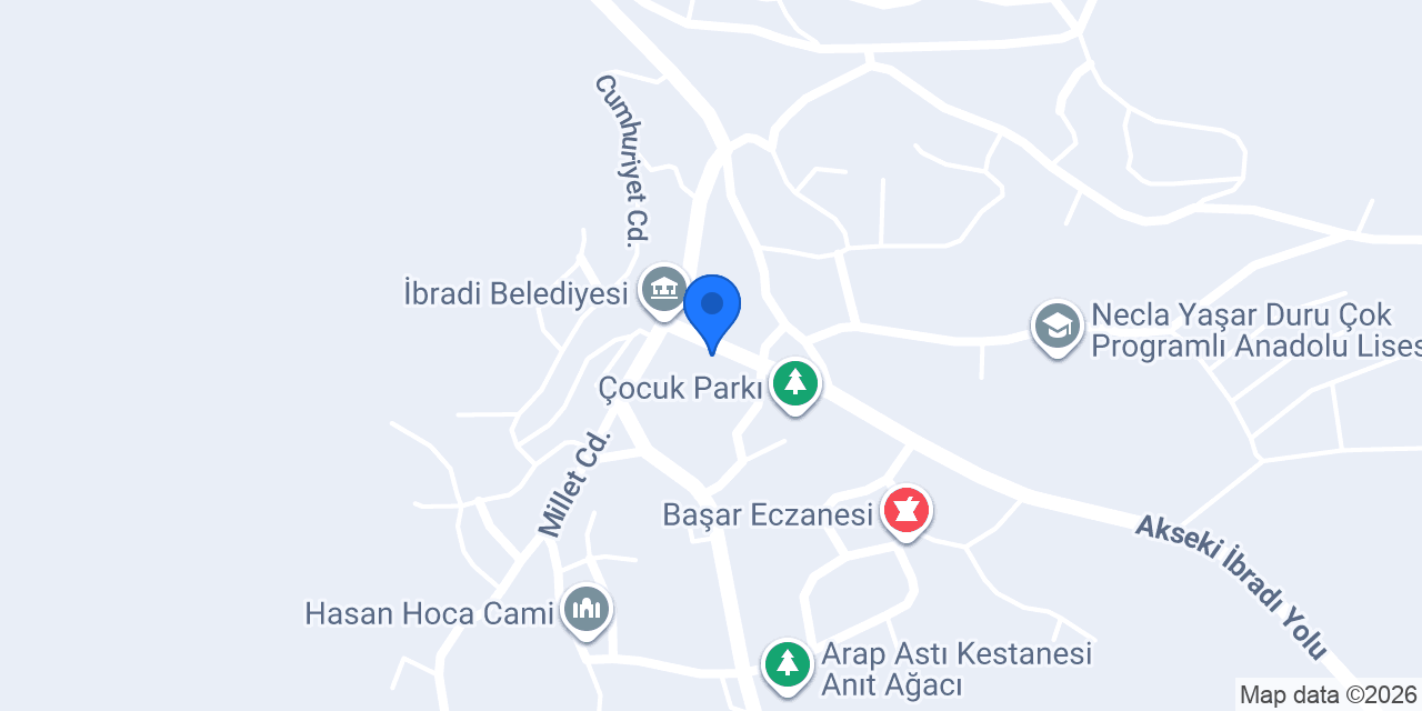 İbradı Kardelen Kafe konumu
