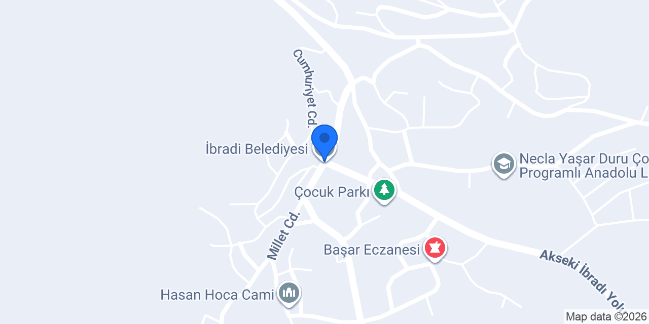 İbradi Belediyesi konumu