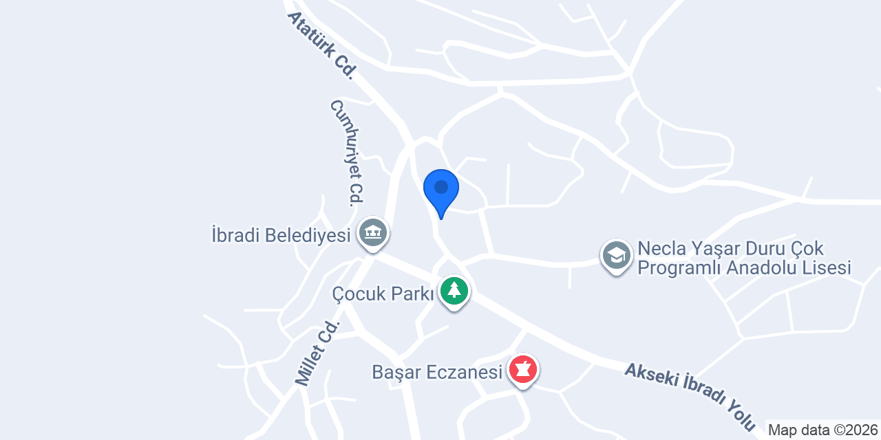 İbradi Çok Programlı Lisesi konumu