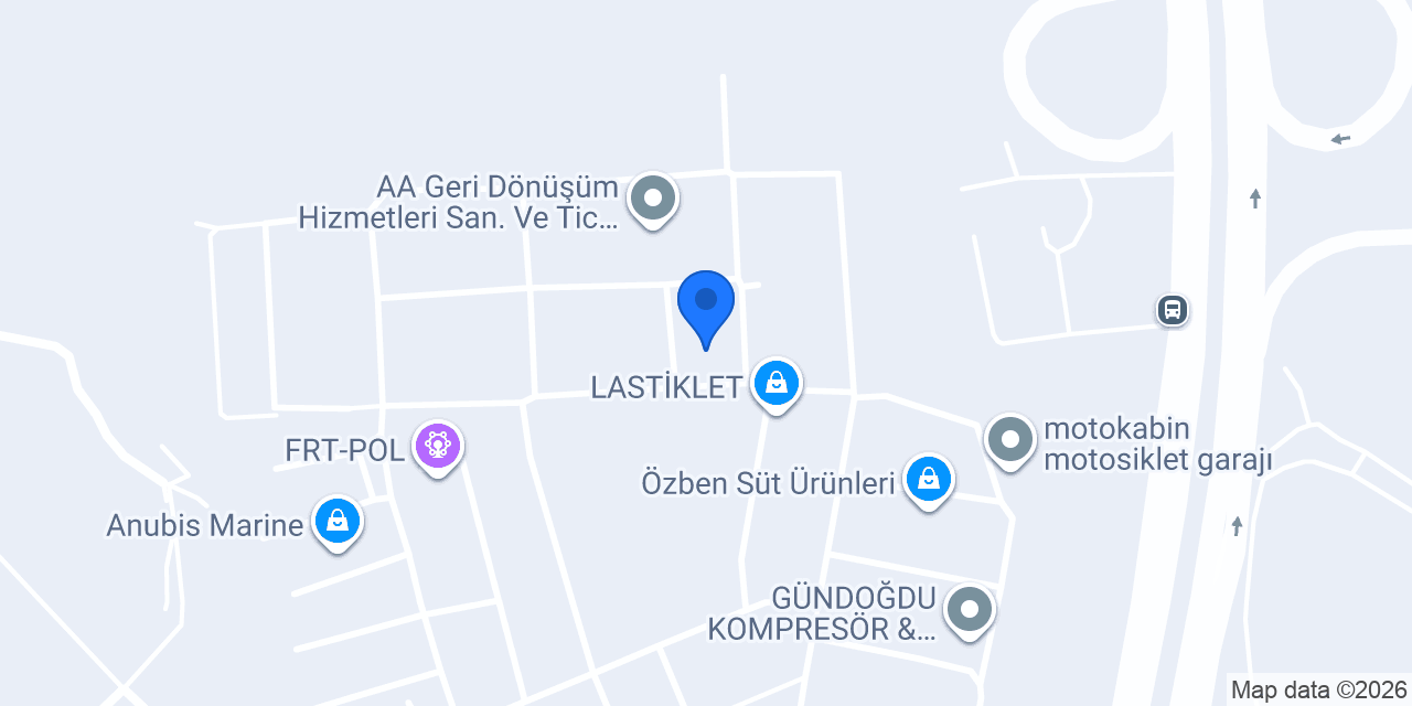 DEMA Asfalt ve Emülsiyon Üretim Tesisi konumu