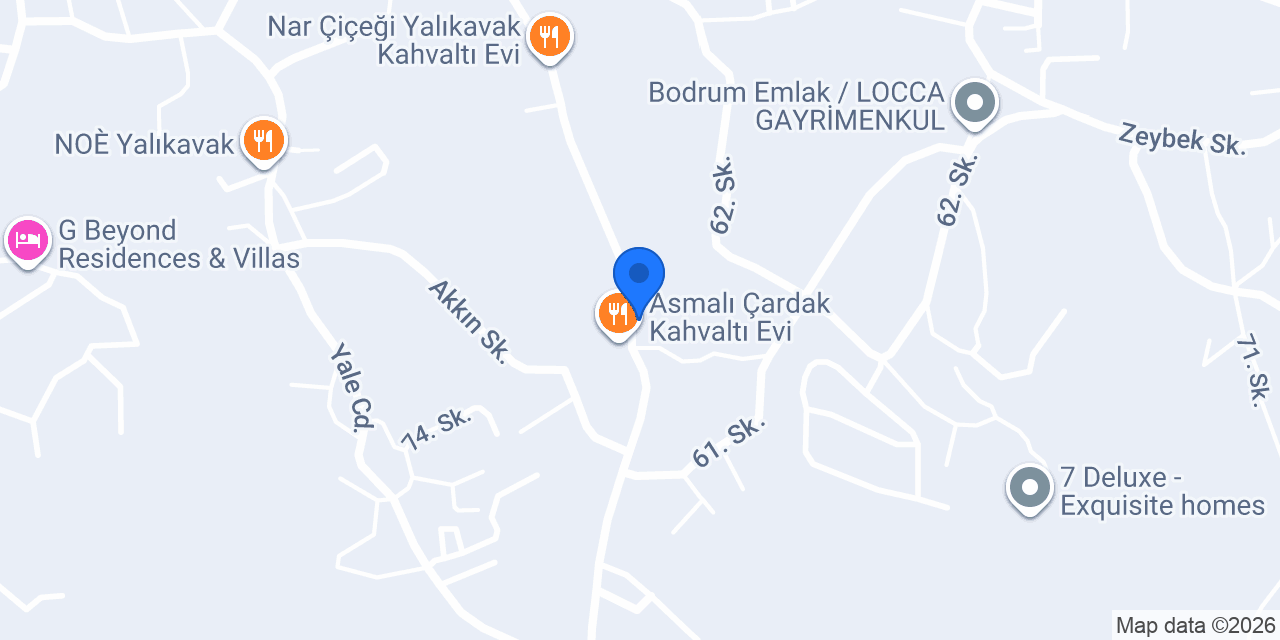 Derya Rent A Car konumu
