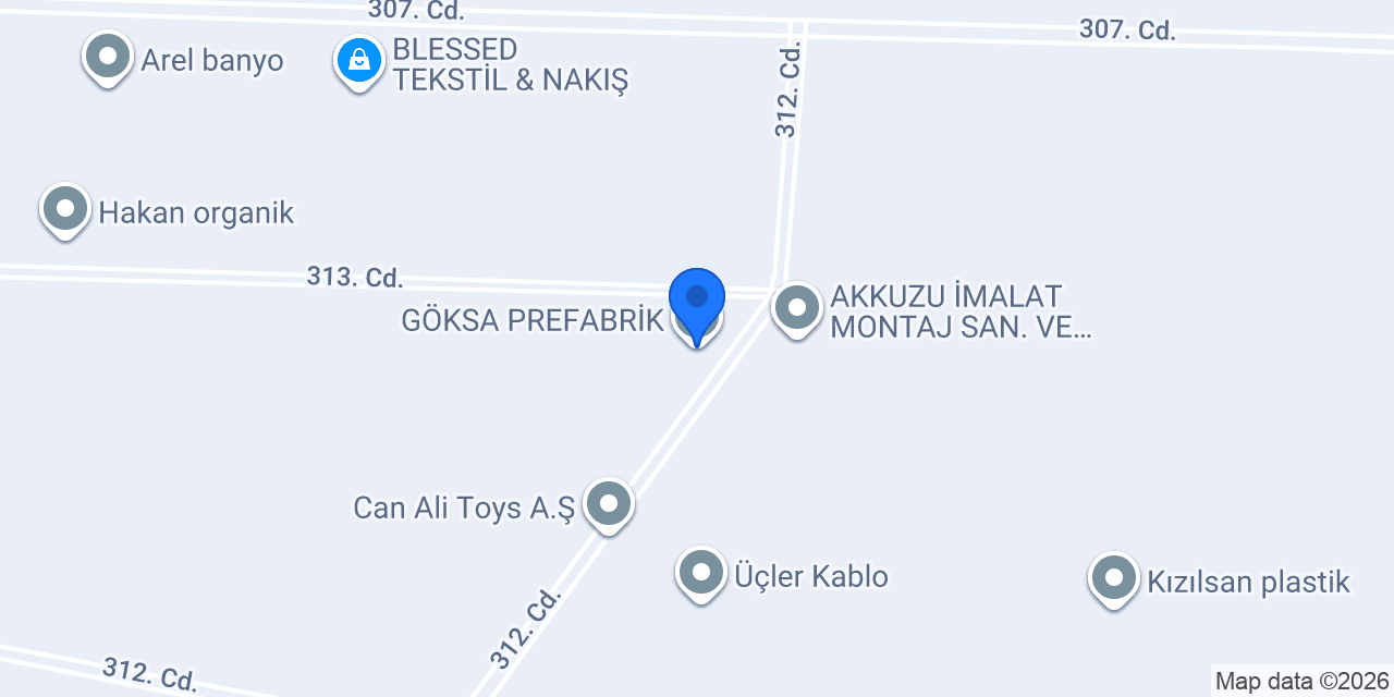 GÖKSA PREFABRİK konumu