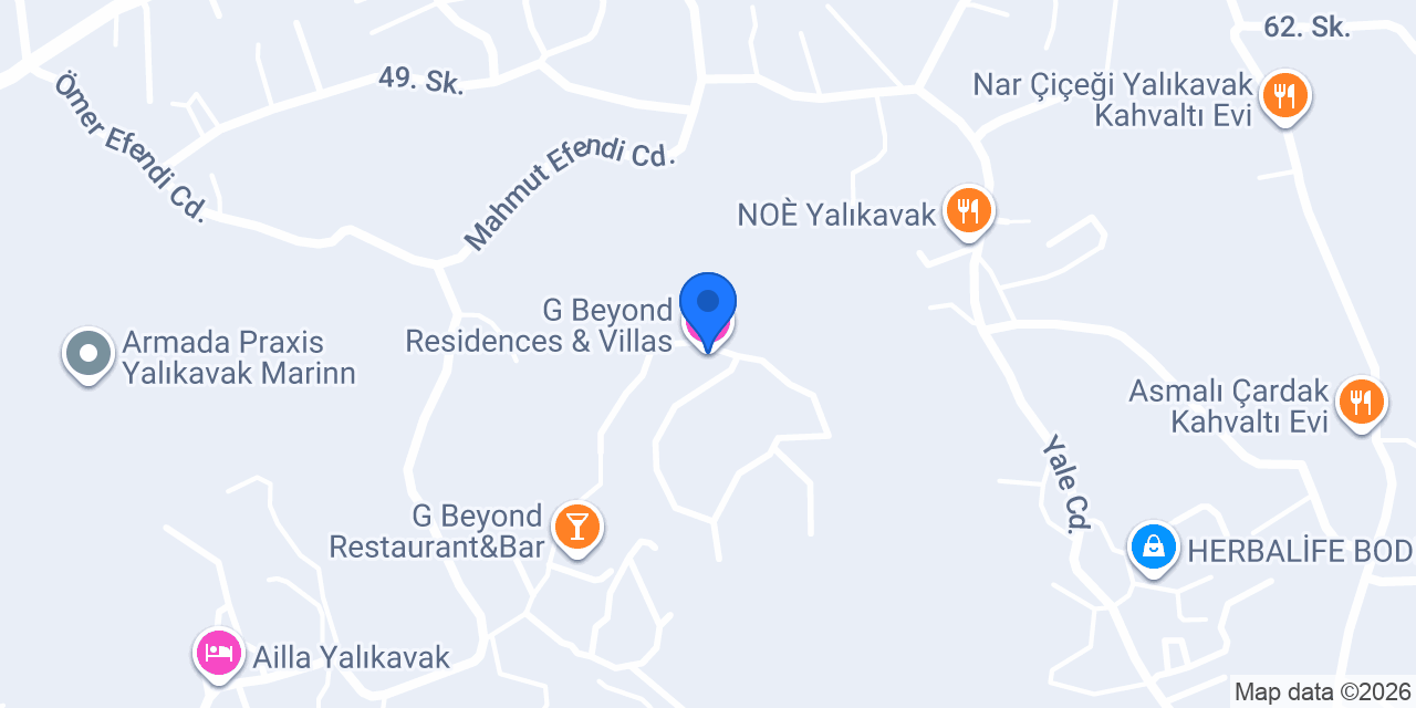 G Beyond Residences & Villas konumu