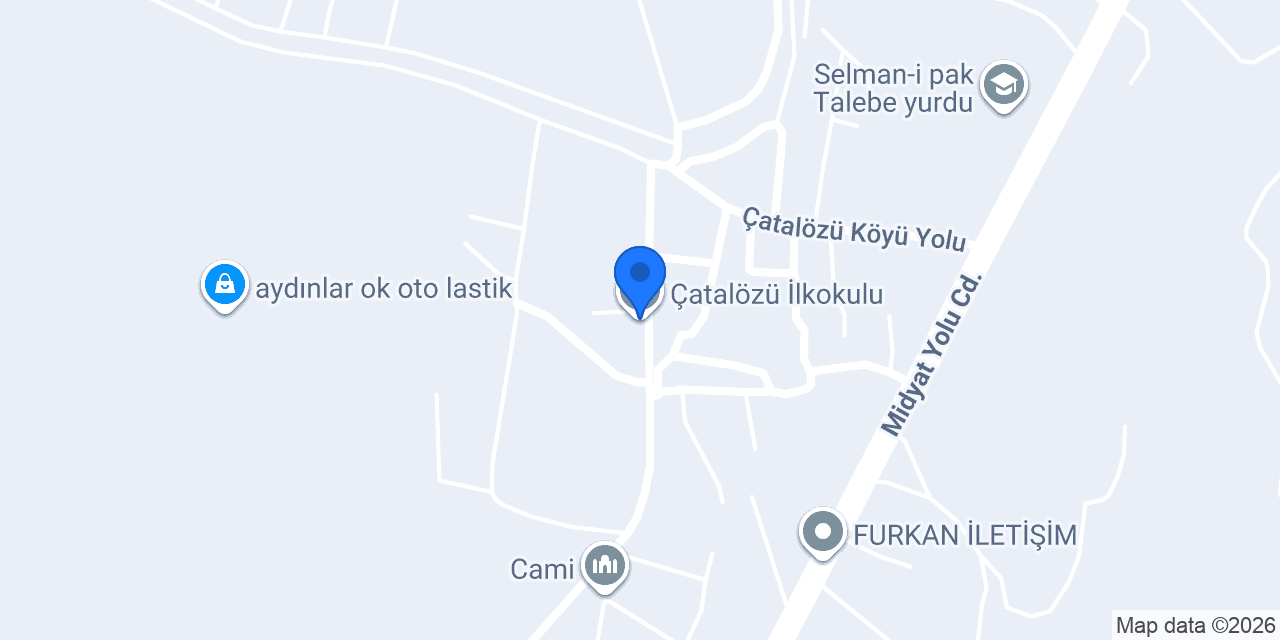 Çatalözü İlkokulu konumu