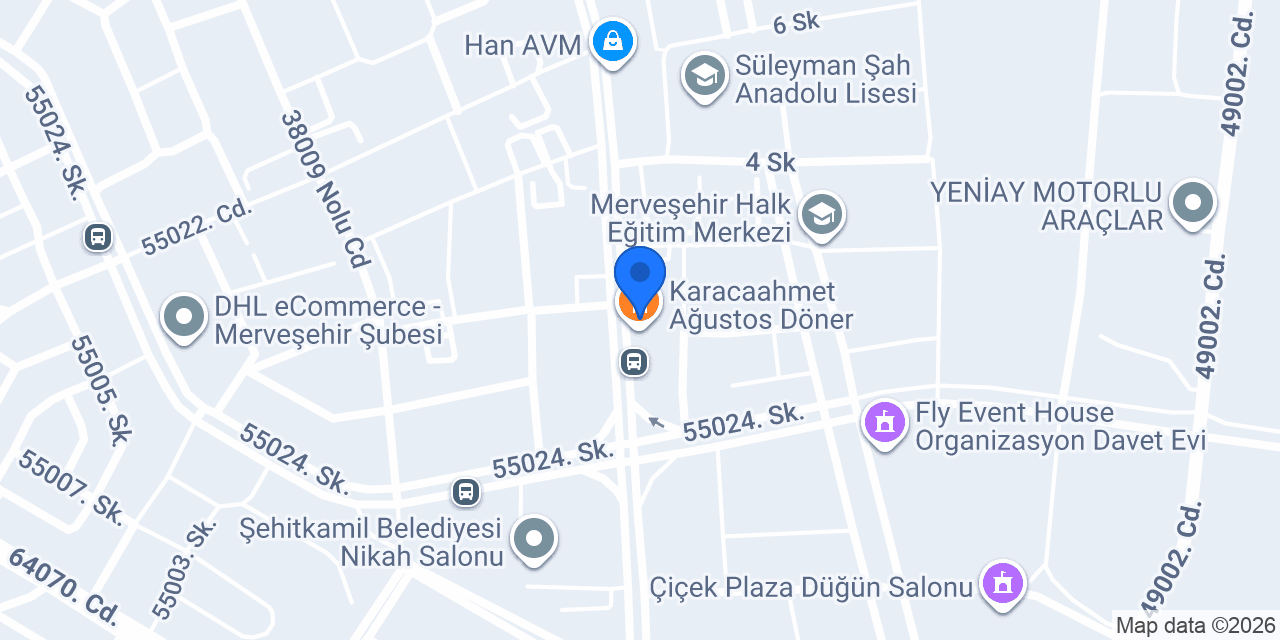 Erat Rent A Car konumu