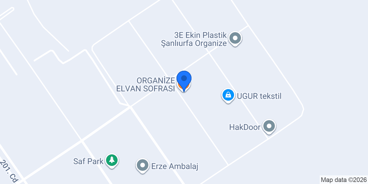 ORGANİZE ELVAN SOFRASI konumu