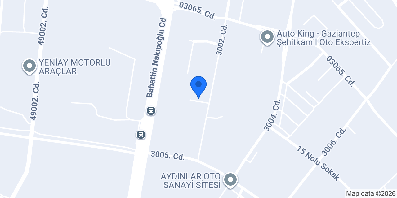 RS Servis Şehitkamil Gaziantep konumu