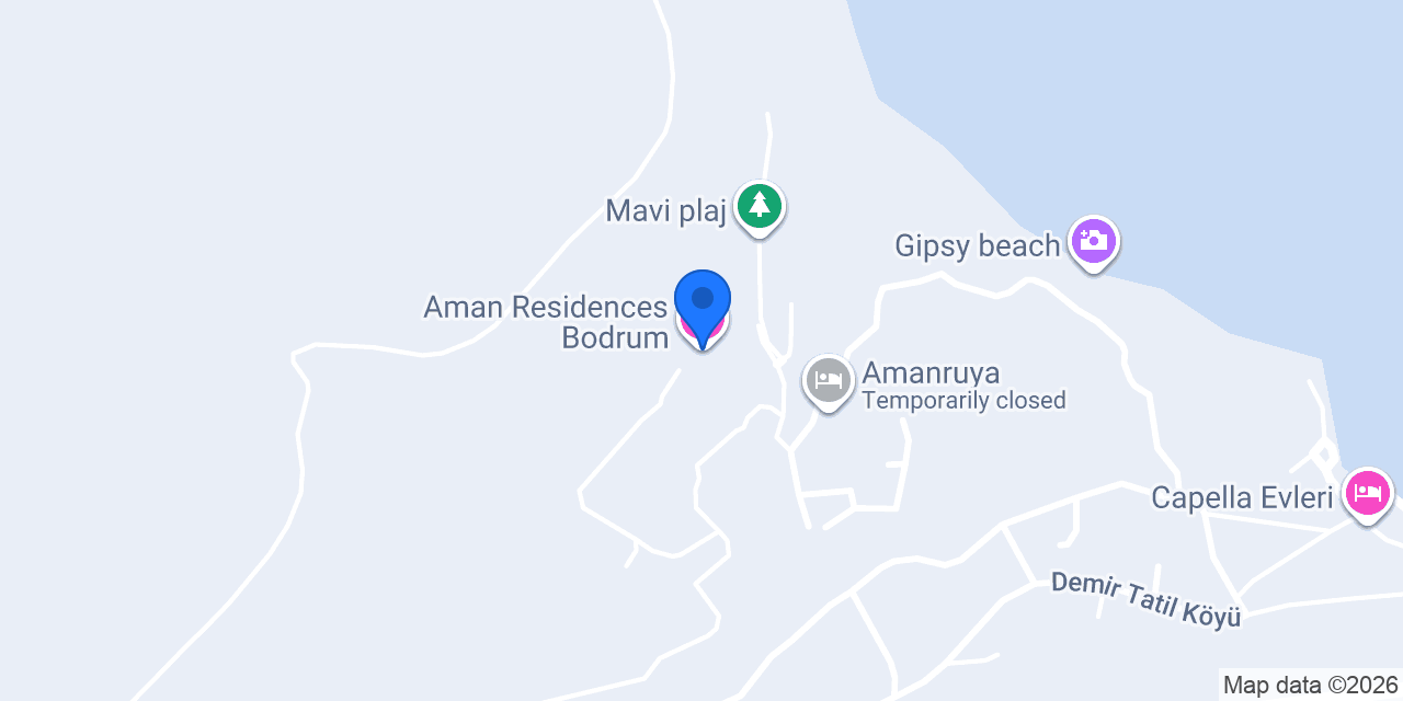 Aman Residences Bodrum konumu