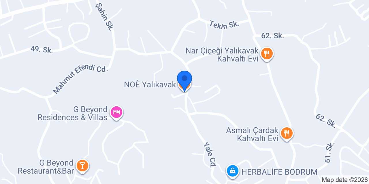 NOÈ Yalıkavak konumu