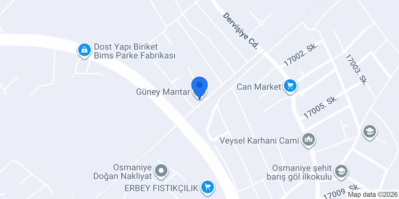 Güney Mantar konumu