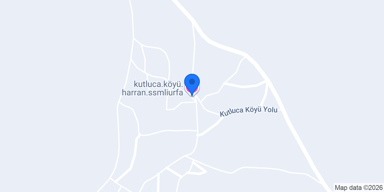 kutluca.köyü.harran.ssmliurfa konumu
