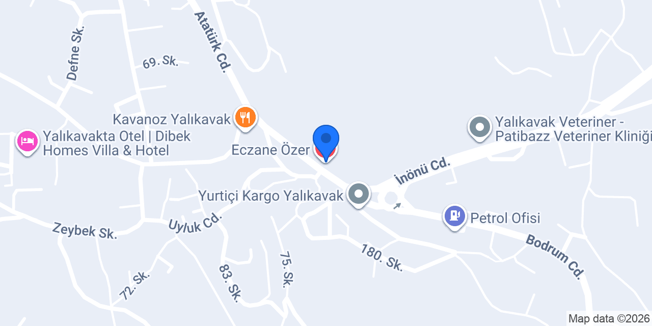 Eczane Özer konumu