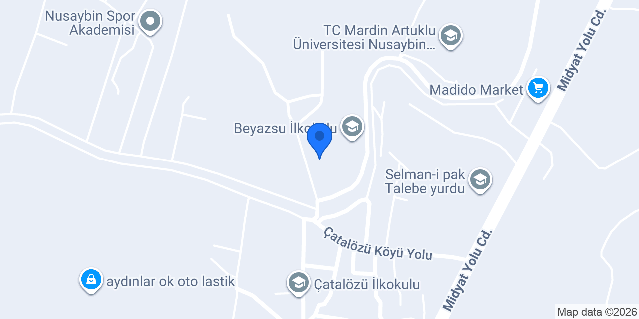NUSAYBİN MESLEKİ EĞİTİM MERKEZİ konumu