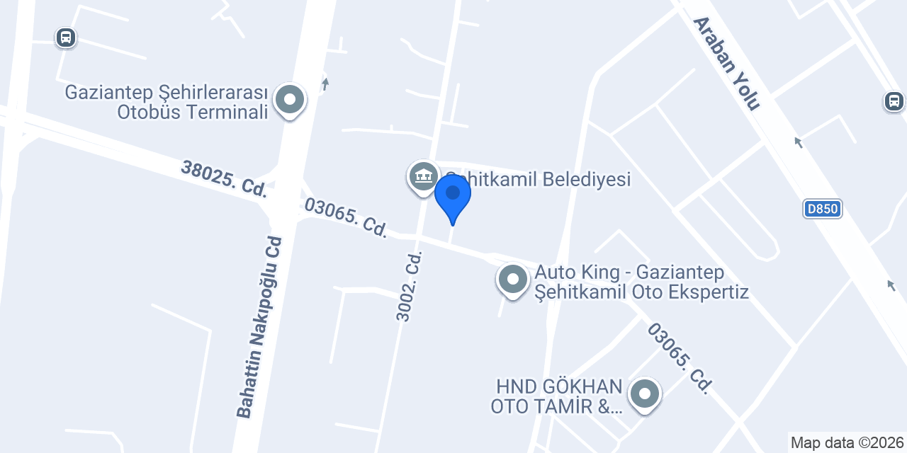 Gaziantep Mavi Park Yapı Beton konumu