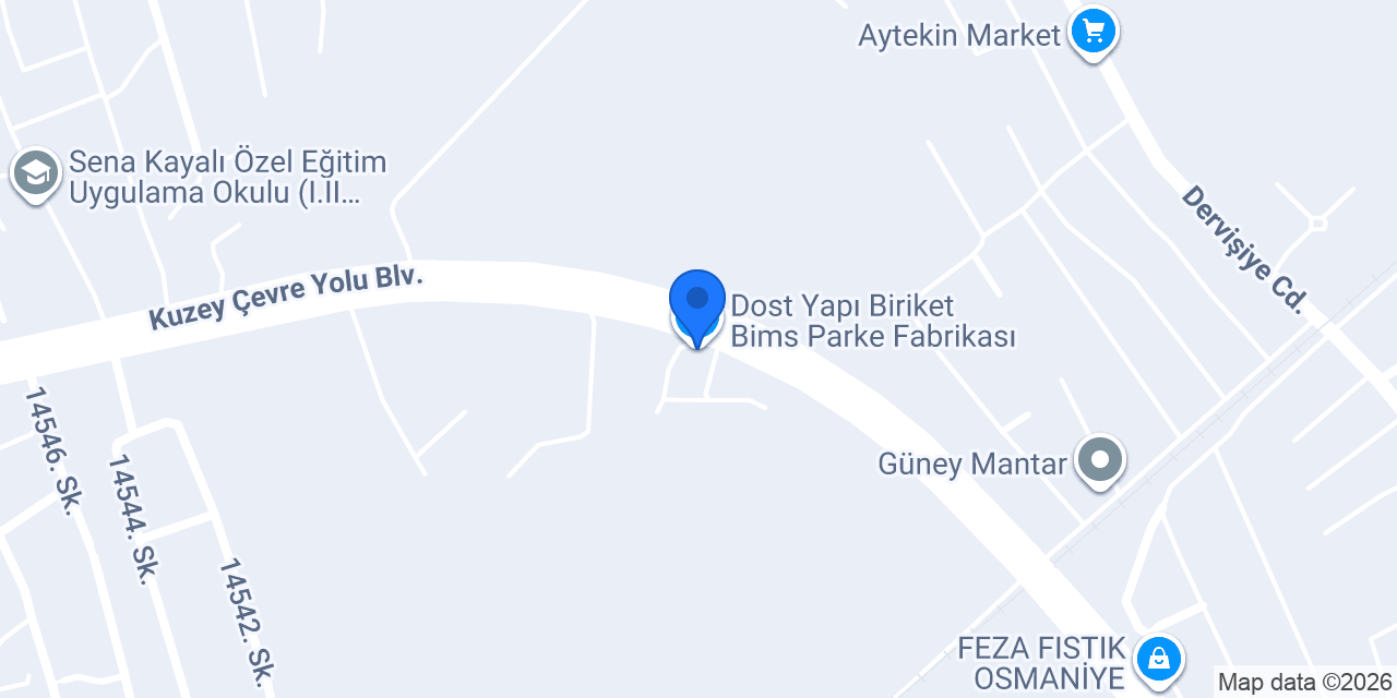 Dost Yapı Biriket Bims Parke Fabrikası konumu