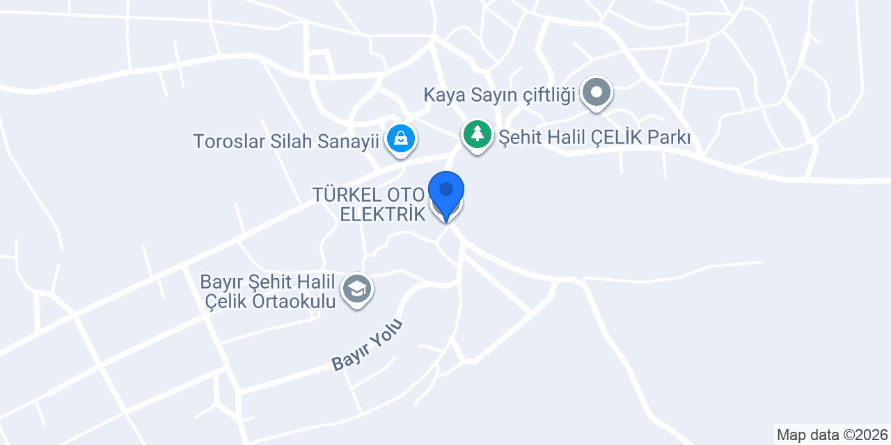 TÜRKEL OTO ELEKTRİK konumu