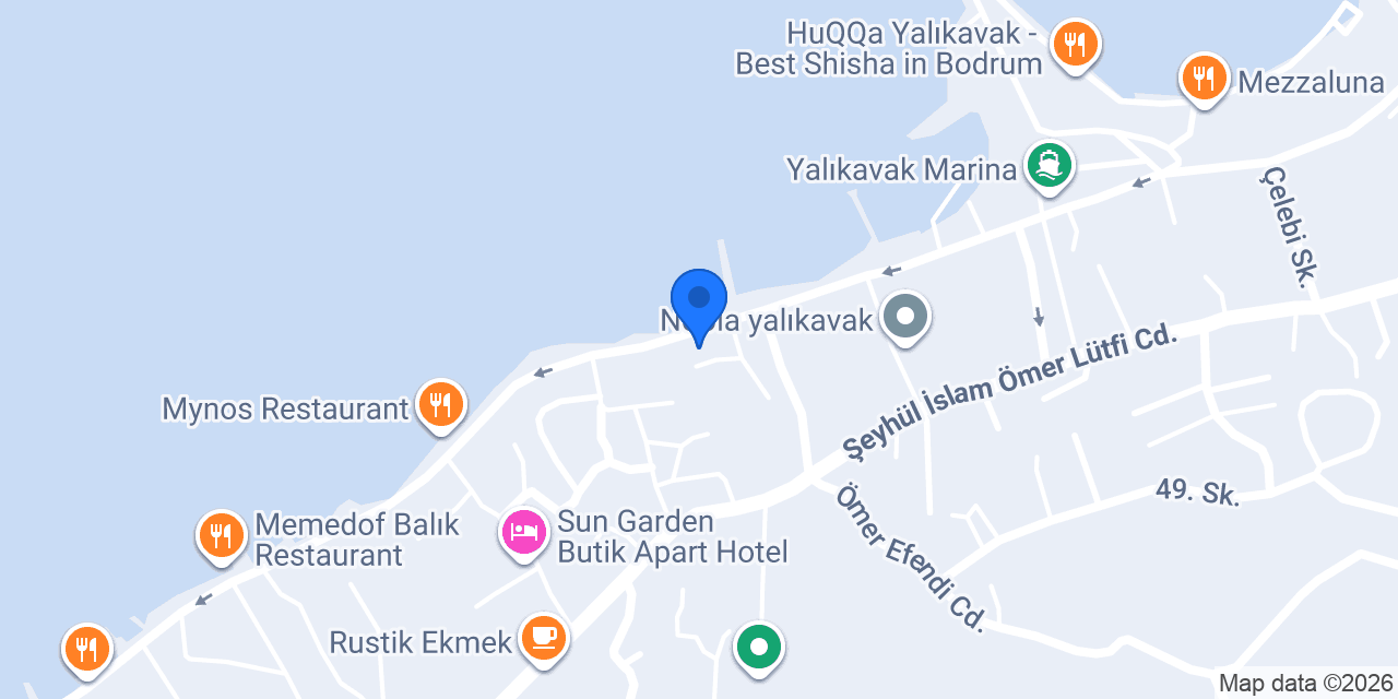 Marina Beach Suites - Yalıkavak konumu