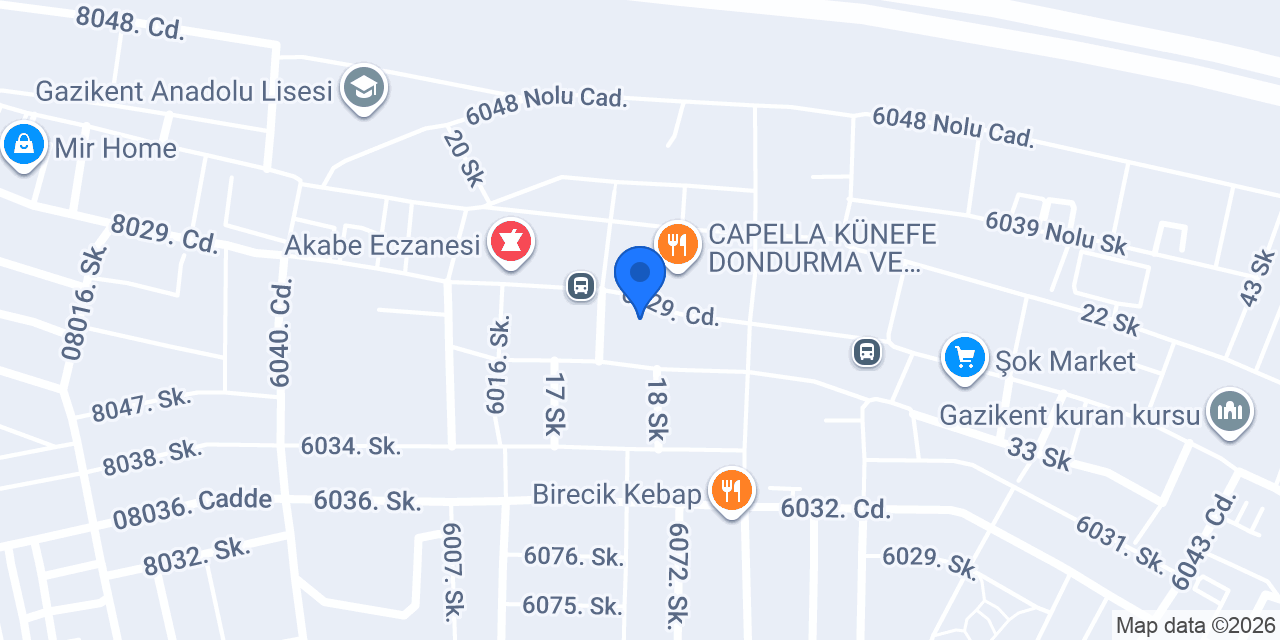 Marka Akpolat Yöresel Caftans - Gazikent konumu