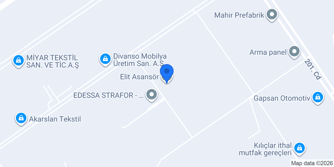 Elit Asansör konumu