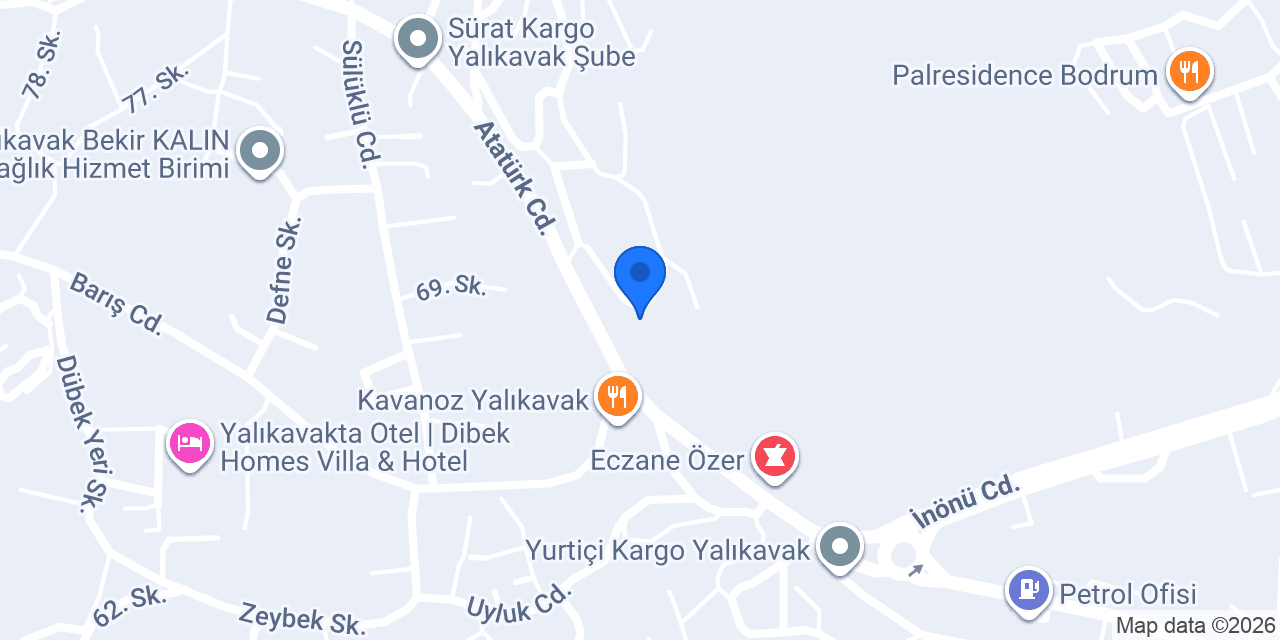 İnfora Yalıkavak konumu