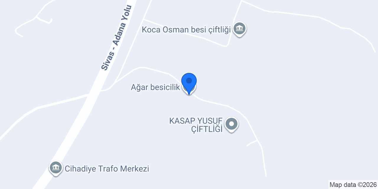 Ağar besicilik konumu