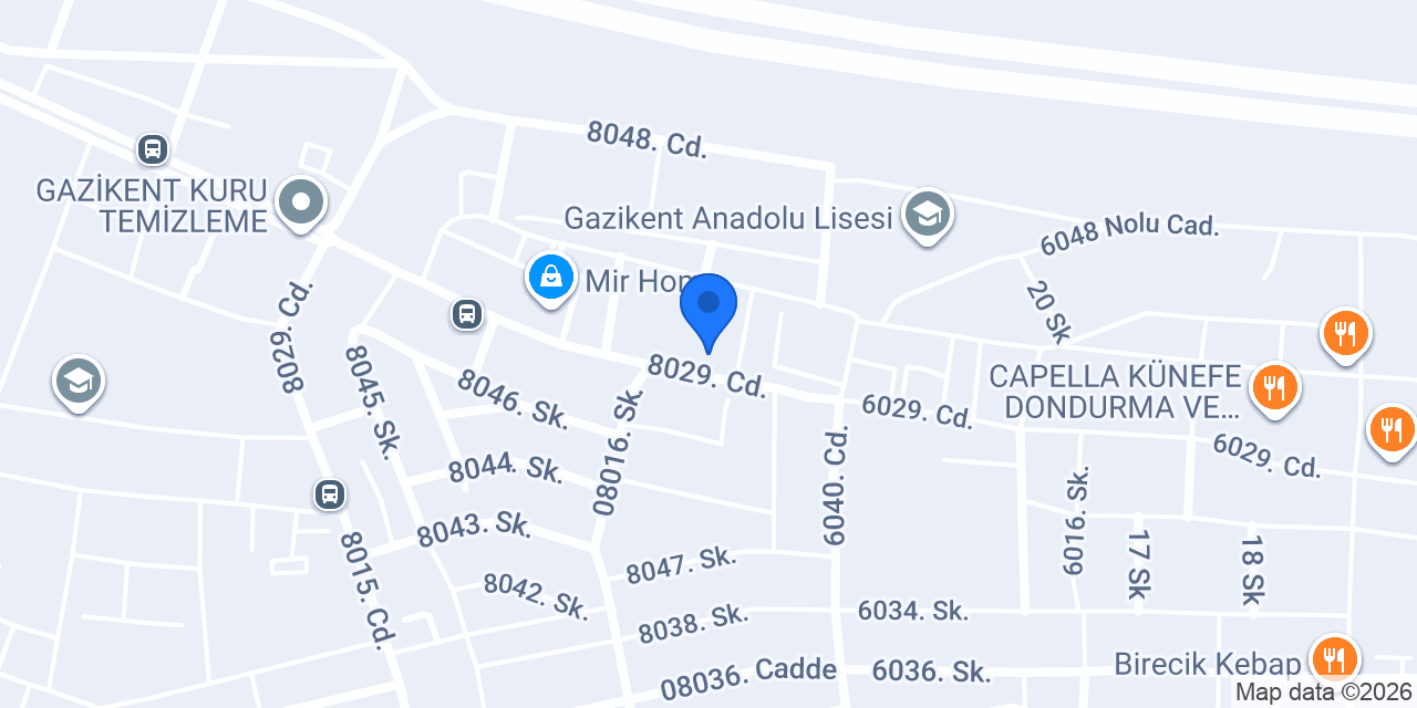 Lezzet sarayı pastanesi konumu