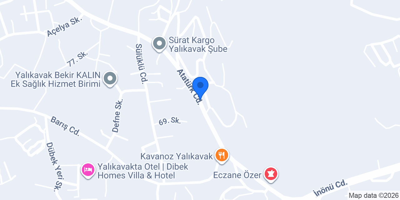 Yalıkavak Halikarnas Veteriner Kliniği konumu