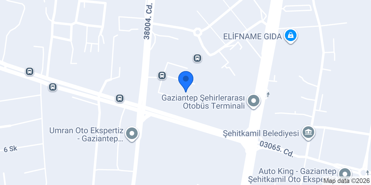 Gaziantep Otogarı konumu