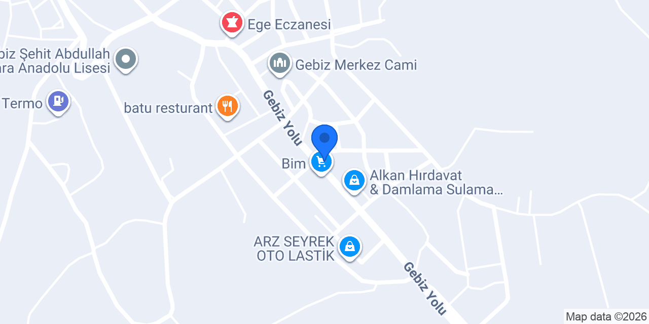 Gebizli Yapı Malezemeleri konumu