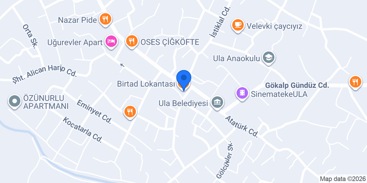 Birtad Lokantası konumu