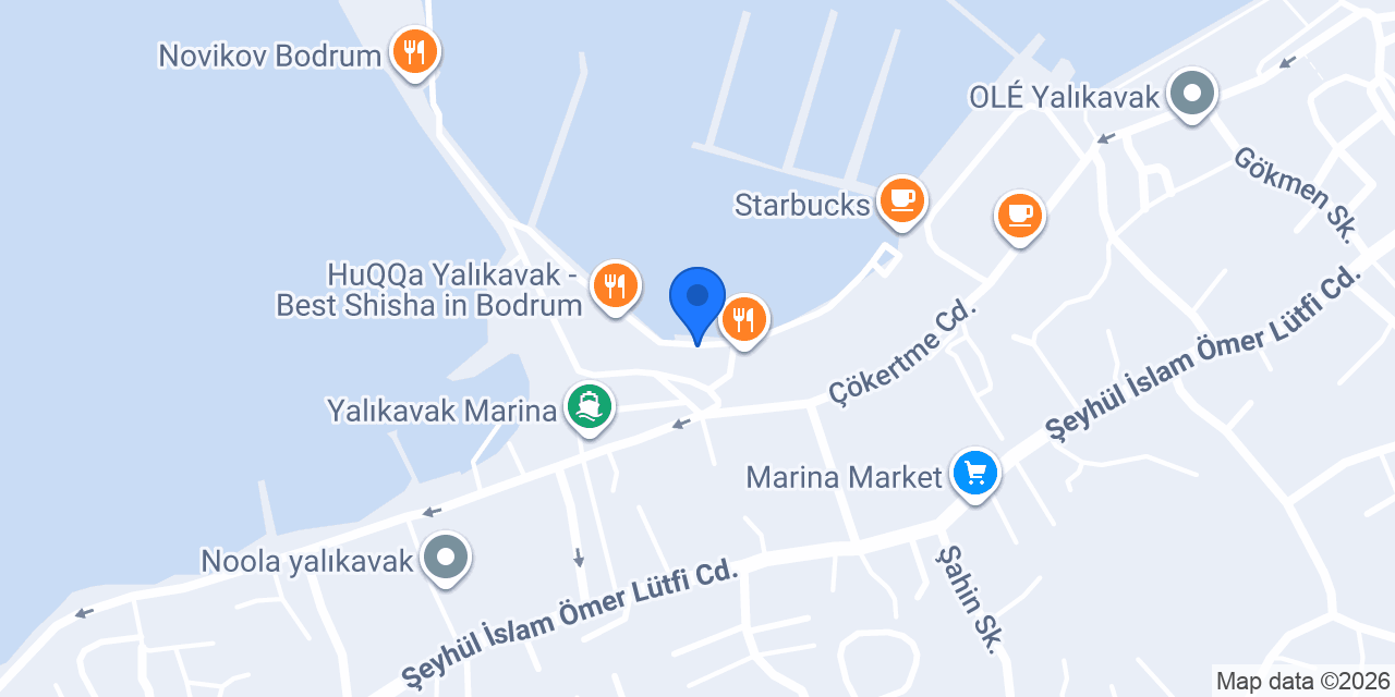 Haremlique Istanbul Yalıkavak Marina konumu