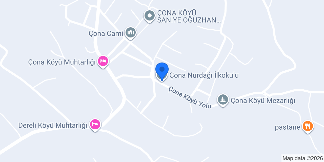 Çona Nurdağı İlkokulu konumu
