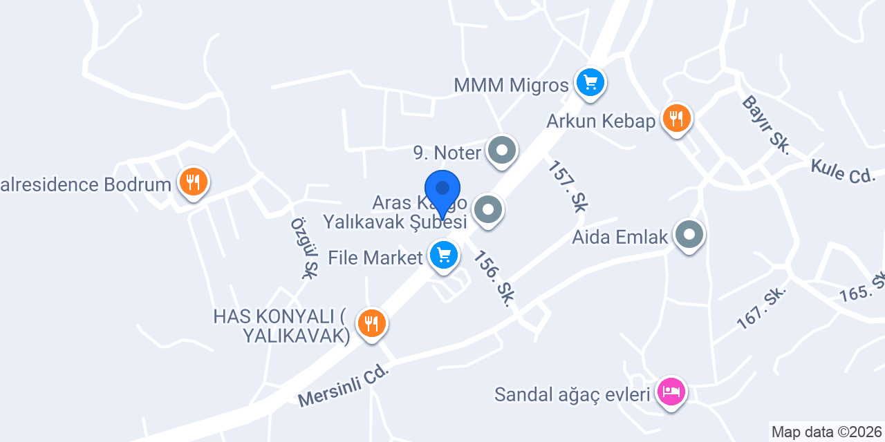 Paşabahçe Mağazaları - Bodrum Yalıkavak konumu