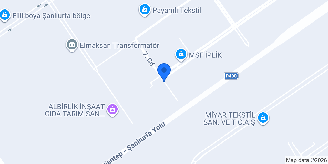 Arjin Tekstil konumu